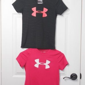 2  Under Armor Nylon T-Shirts, heatgear, loose fit